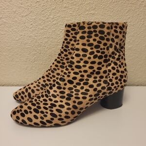 Cavallini Cheetah Print Ankle Booties Size 40